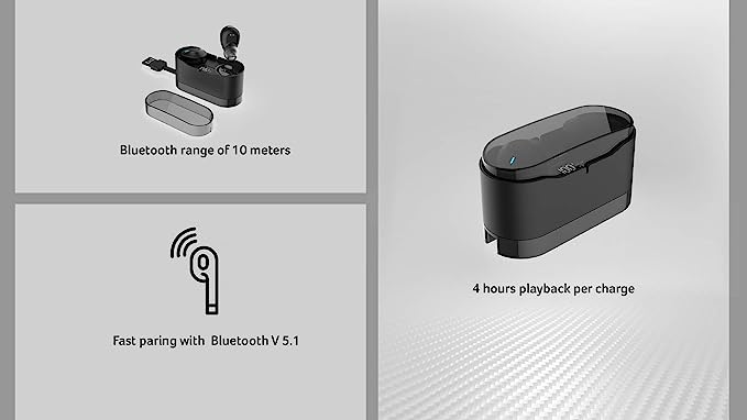 Acer GAHR010 Truly Wireless Bluetooth in Ear Earbuds with Mic Acer GAHR010 Truly Wireless Bluetooth in Ear Earbuds with Mic